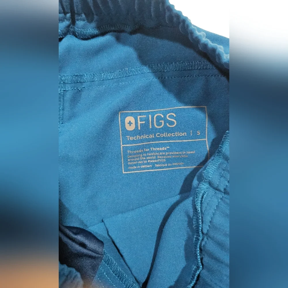 Figs Men's Scrub Pants Tansen Jogger Size Small Blue